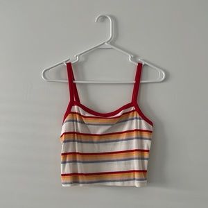 PACSUN multicolored stripped crop top